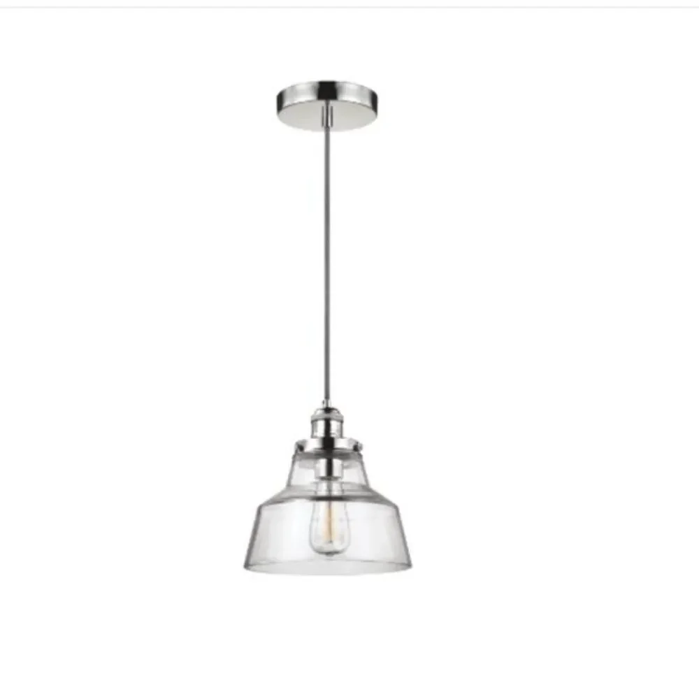 FEISS One Light Pendant Polished Nickel P1348PN Baskin 10